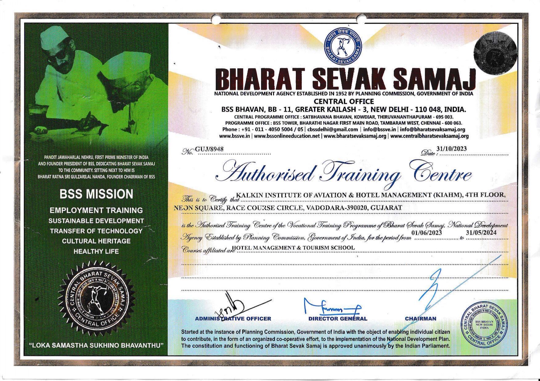 Glocal University Certificate 2024